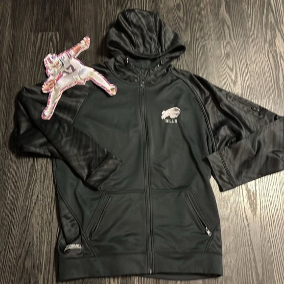 ♥️💙ZUBAZ FULL ZIP BUFFALO BILLS HOODIE♥️💙ZIP POCKETS♥️💙SZ 2XL♥️ - Picture 2 of 11